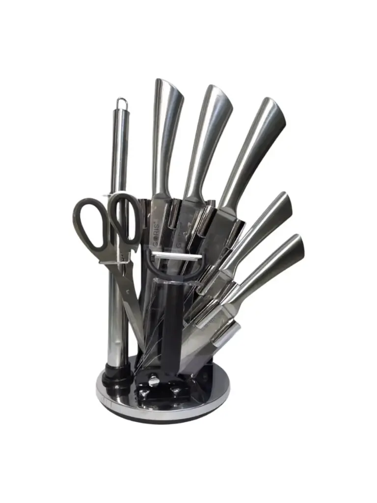 Set cuchillos plateado 