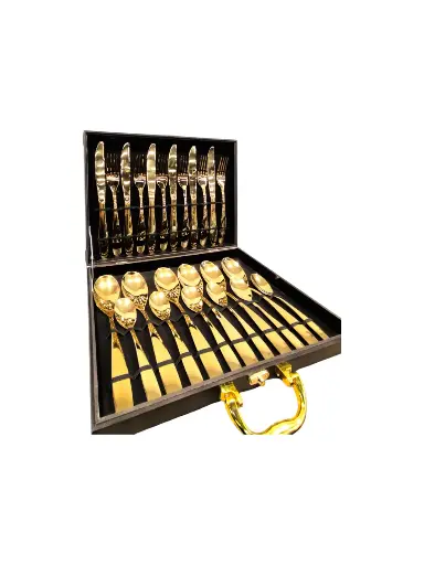 [Shaffhausen] Set cubiertos dorado